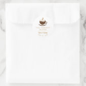 Autocollant de logo de café simple (Sac)
