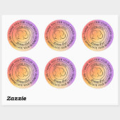Autocollant de logo de catering élégant | Vous ave (Feuille)
