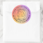 Autocollant de logo de catering élégant | Vous ave (Sac)