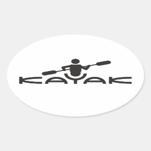 Autocollant de logo de kayak