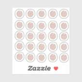 Autocollant de logo de maquilleuse professionnelle (Feuille)