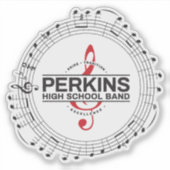 Autocollant de logo de notes de musique (Devant)