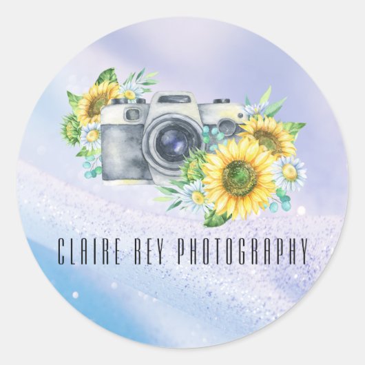 Autocollant de logo de photographe de luxe (Devant)