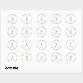 Autocollant de logo de salon de coiffure simple (Feuille)