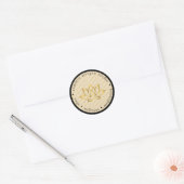 Autocollant de logo de studio de yoga moderne (Enveloppe)