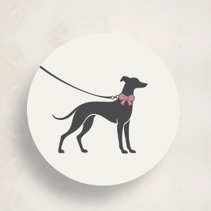 Autocollant de logo d'Elegant Classic Dog Walker