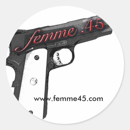 Autocollant de logo Femme.45 (Devant)