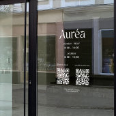 Autocollant de logo QR Heures d'ouverture Réseaux 