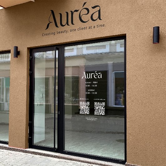 Autocollant de logo QR Heures d'ouverture Réseaux 