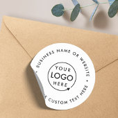 Autocollant de logo rond | Sceau d'étiquette de ma