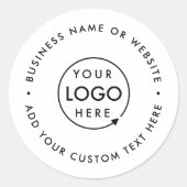 Autocollant de logo rond | Sceau d'étiquette de ma (Devant)