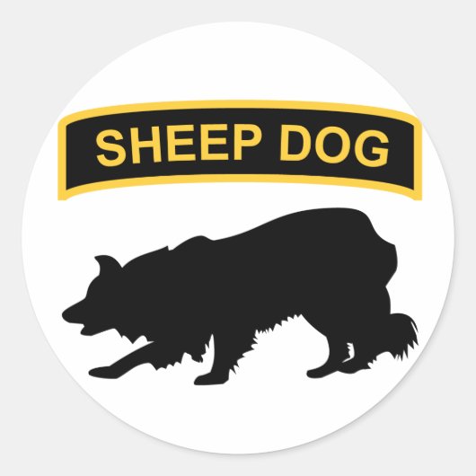 Autocollant de l'onglet Sheepdog (Devant)