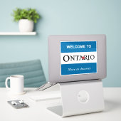 Autocollant de l'Ontario (Ordinateur portable sur le bureau)