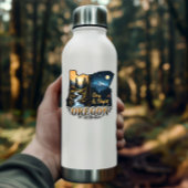 Autocollant de l'Oregon State | Art de paysage de 