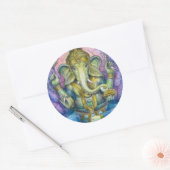 Autocollant de Lotus Ganesha (Enveloppe)