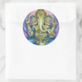 Autocollant de Lotus Ganesha (Sac)