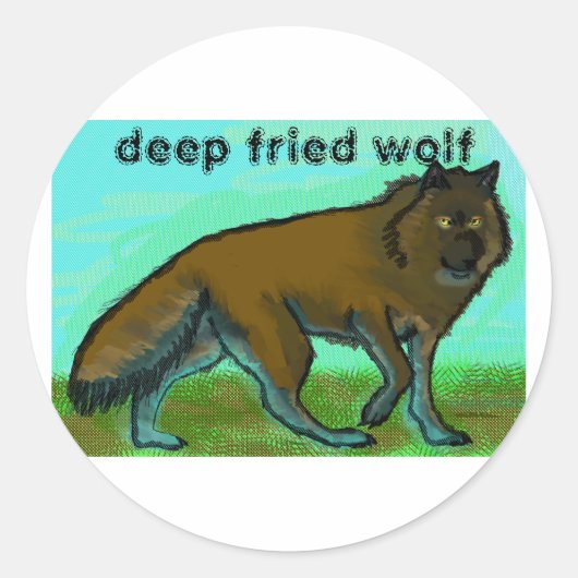 Autocollant de loup frit (Devant)