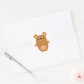 Autocollant de l'ours caricature très résistant (Enveloppe)