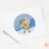 Autocollant de lutin de Noël avec cadeaux (Enveloppe)