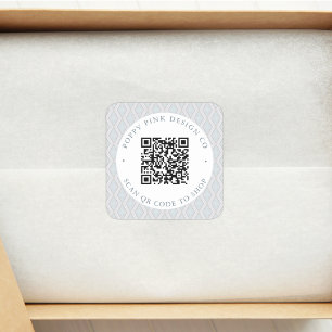 Autocollant de magasin de code QR personnalisé élé