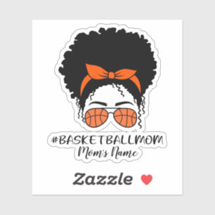 Autocollant de maman de basket-ball personnalisé