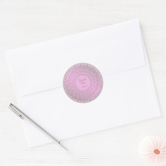 Autocollant de Mandala Classic Round Gradient ethn (Enveloppe)