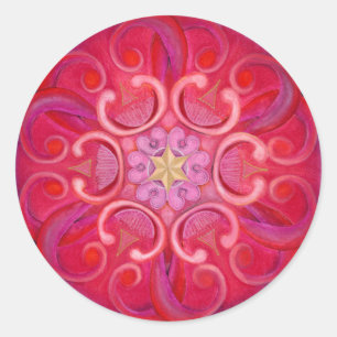 Autocollant de mandala de passion