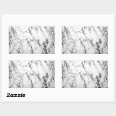 Autocollant de marbre noir et blanc (Feuille)