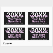 Autocollant de marche de charité personnalisé (Feuille)