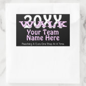 Autocollant de marche de charité personnalisé (Sac)