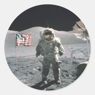 Autocollant de marche Dernière lune Apollo 17
