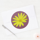 autocollant de marguerite jaune (Enveloppe)