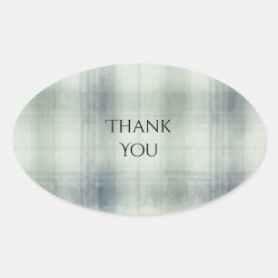 Autocollant de mariage à carreaux tartan vert saug