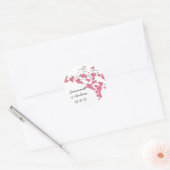 Autocollant de mariage à la fleur de cerisier de l (Enveloppe)