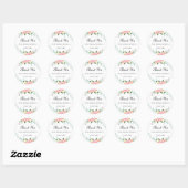 Autocollant de mariage à l'aquarelle de fleur sauv (Feuille)