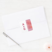 Autocollant de mariage à monogramme moderne (Enveloppe)