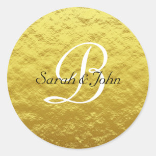 Autocollant de mariage Abstrait Elegant