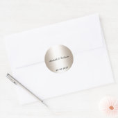 Autocollant de mariage argent (Enveloppe)