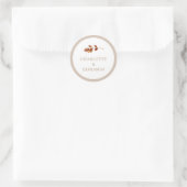 Autocollant de mariage automnal simple (Sac)