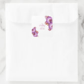 Autocollant de mariage aux orchidées (Sac)