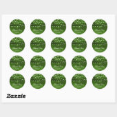 Autocollant de mariage avec guirlande rustique de  (Feuille)