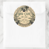 Autocollant de mariage avec Olive notre amour (Sac)