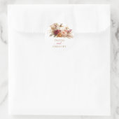 Autocollant de mariage boho Citrouille Floral Auto (Sac)