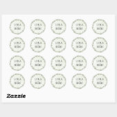 Autocollant de mariage botanique de verdure de sau (Feuille)