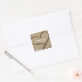 Autocollant de mariage de coeur d'écriture dans la (Enveloppe)