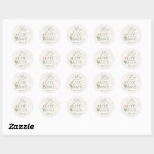 Autocollant de mariage de destination de plage (Feuille)