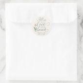 Autocollant de mariage de destination de plage (Sac)