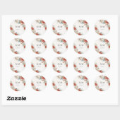 Autocollant de mariage d'hiver (Feuille)