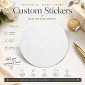 Autocollant de mariage élégant à monogramme blanc