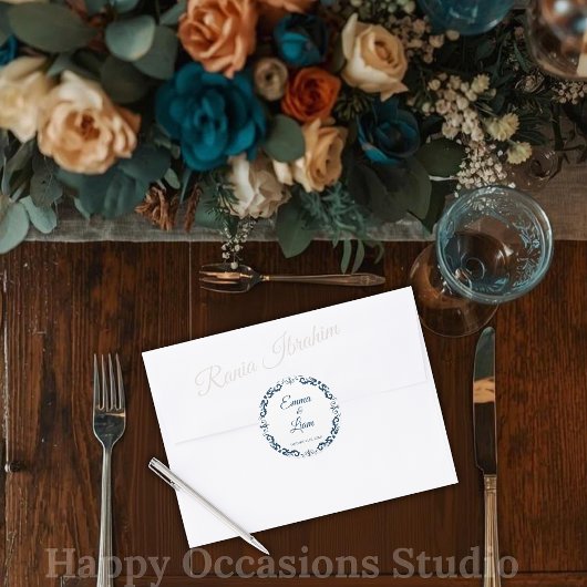 Autocollant de mariage en argile mexicain – Papel